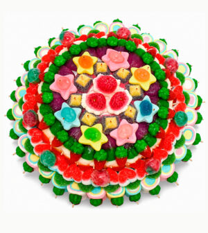 Tarta de golosinas redonda - 2 bases