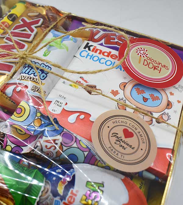 Caja de chocolates - oro - Imagen 4