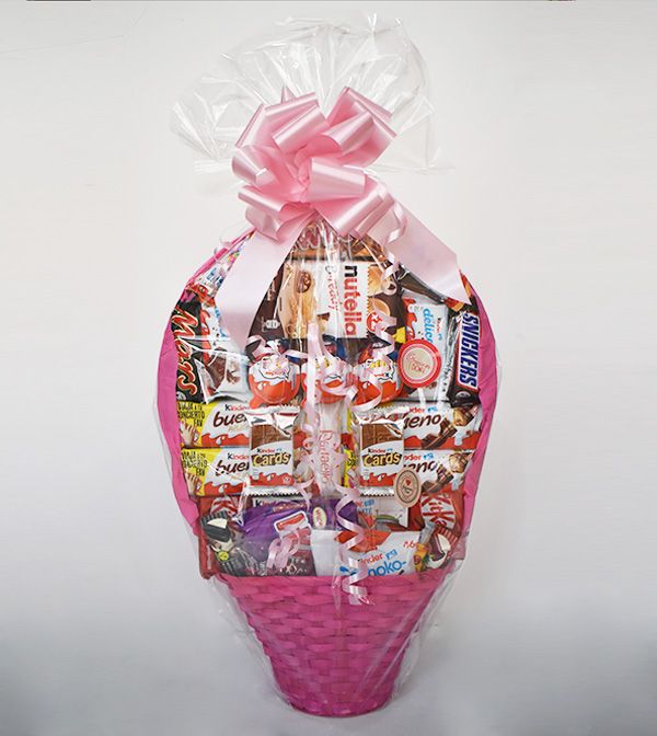 Cesta de chocolate y golosinas - Imagen 3