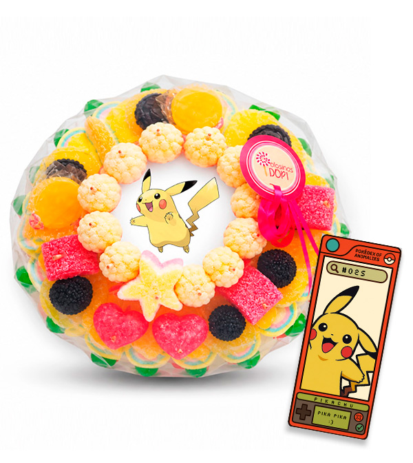 Mini Tarta de golosinas Pokémon Especial Amarillo