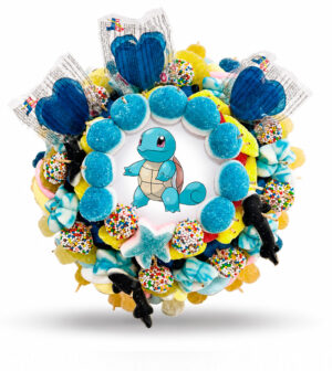 Mini Tarta de golosinas Pokémon Inicial Azul