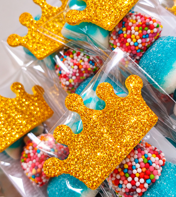 Brochetas de golosinas Príncipes y Princesas - con etiqueta personalizada - Imagen 5